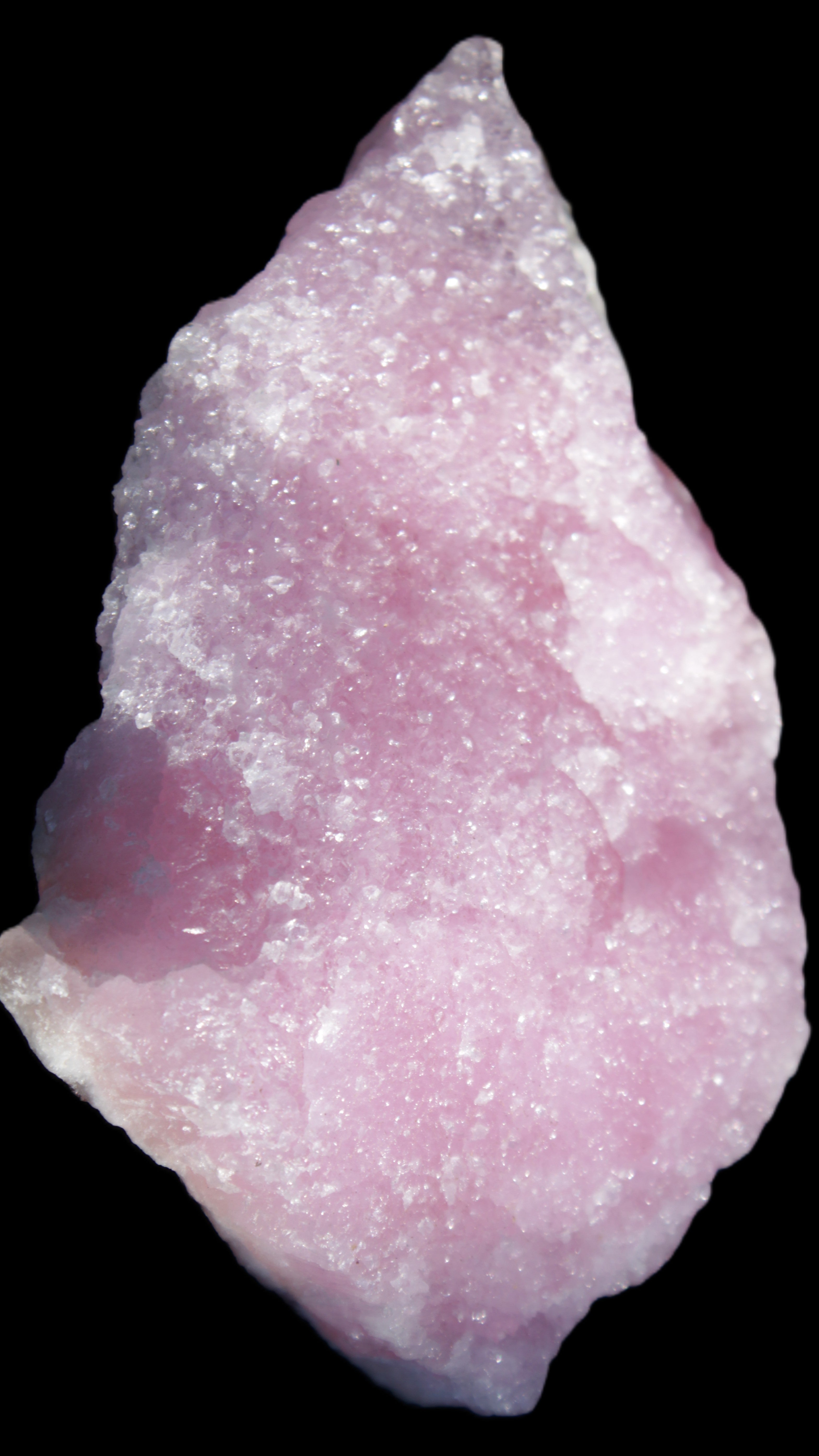 Pink Aragonite specimen 98*12*67mm 129.5g in sunlight - Rocks and Things Store