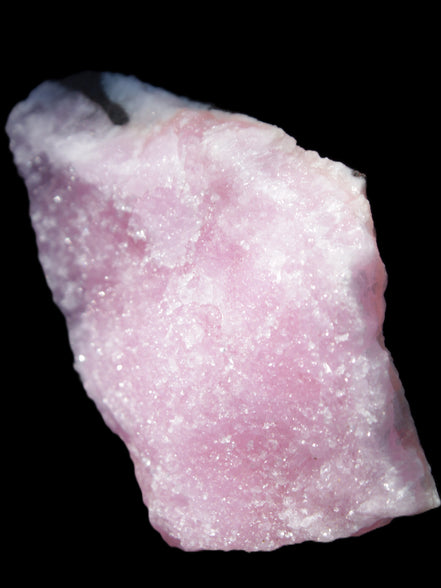 Pink Aragonite specimen 98*12*67mm 129.5g in sunlight - Rocks and Things Store