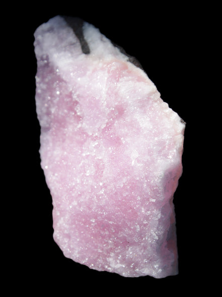 Pink Aragonite specimen 98*12*67mm 129.5g in sunlight - Rocks and Things Store