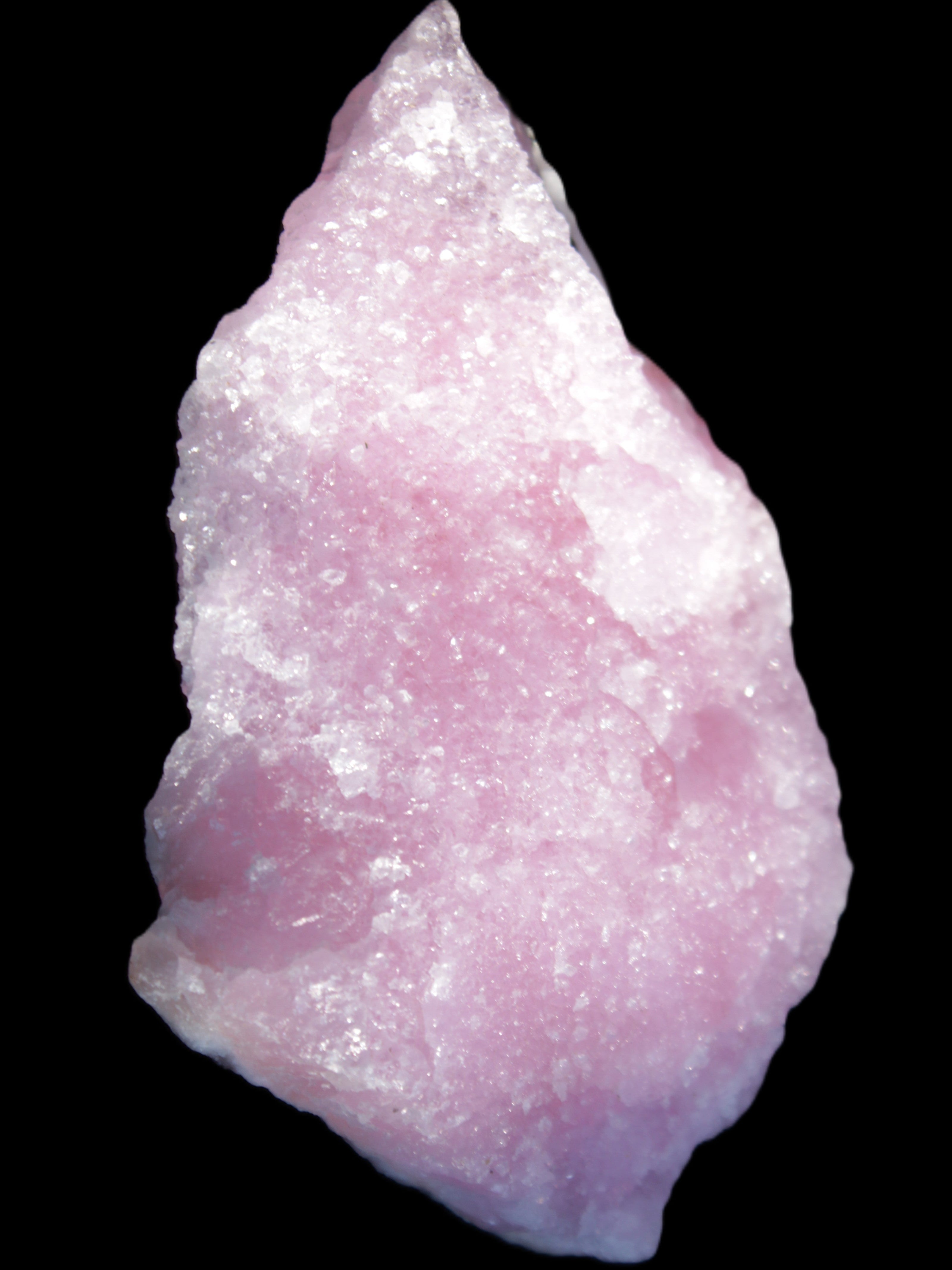 Pink Aragonite specimen 98*12*67mm 129.5g in sunlight - Rocks and Things Store