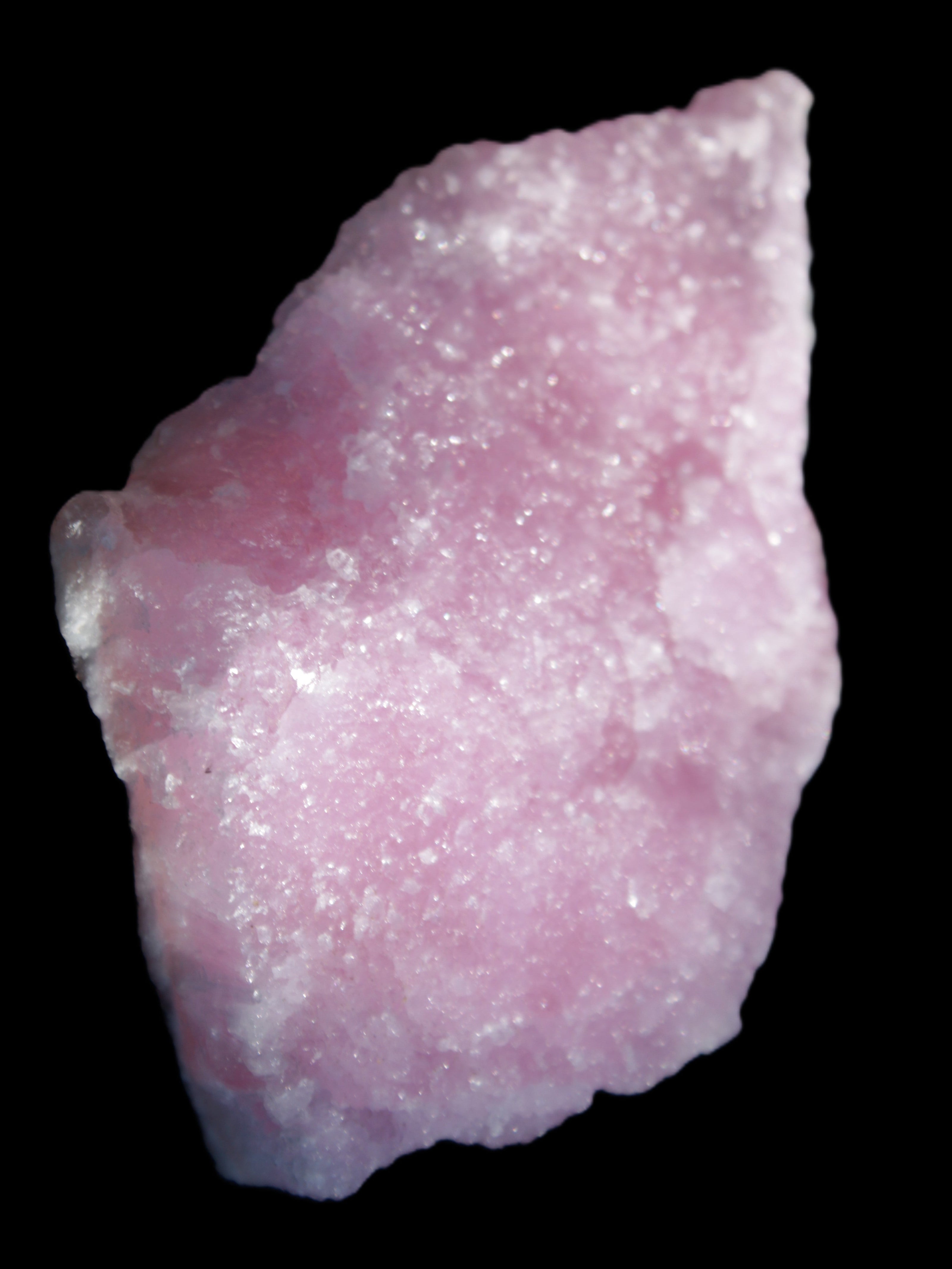 Pink Aragonite specimen 98*12*67mm 129.5g in sunlight - Rocks and Things Store