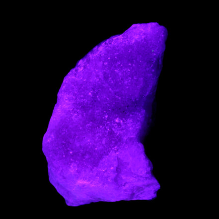 Pink Aragonite specimen on Ironstone matrix 88*40*50mm 275g in UV light - Rocks and Things Store