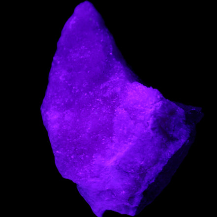 Pink Aragonite specimen on Ironstone matrix 88*40*50mm 275g in UV light - Rocks and Things Store