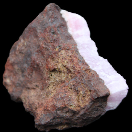 Pink Aragonite specimen on Ironstone matrix  88*40*50mm 275g in sunlight - Rocks and Things Store