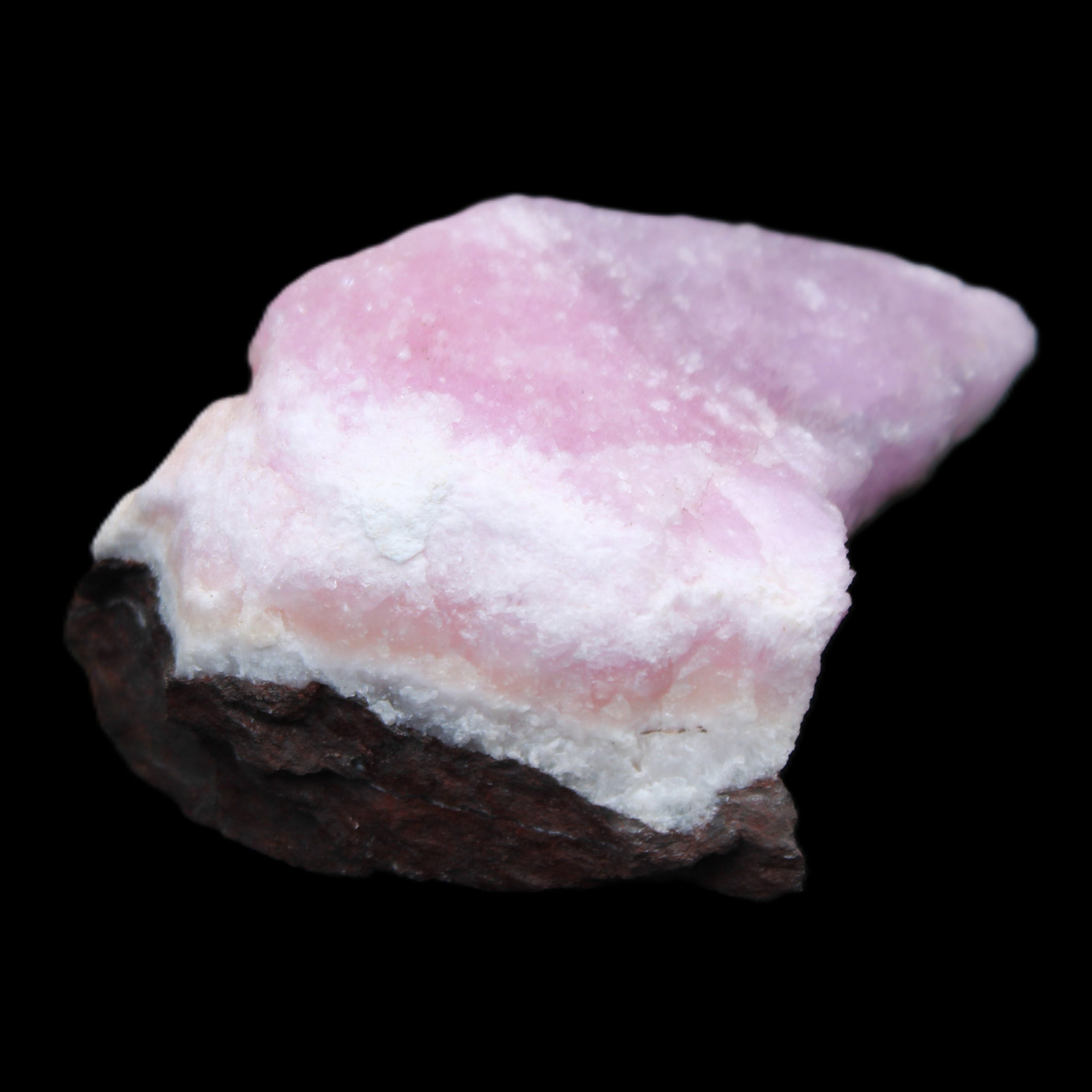 Pink Aragonite specimen on Ironstone matrix  88*40*50mm 275g in sunlight - Rocks and Things Store