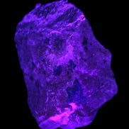 Pink Aragonite specimen from Pakistan 68*16*22mm 128.8g in UV light - Rocks and Things Store