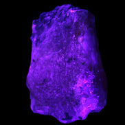 Pink Aragonite specimen from Pakistan 68*16*22mm 128.8g in UV light - Rocks and Things Store