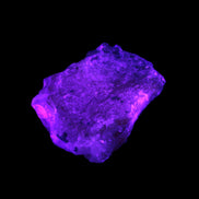 Pink Aragonite specimen from Pakistan 68*16*22mm 128.8g in UV light - Rocks and Things Store