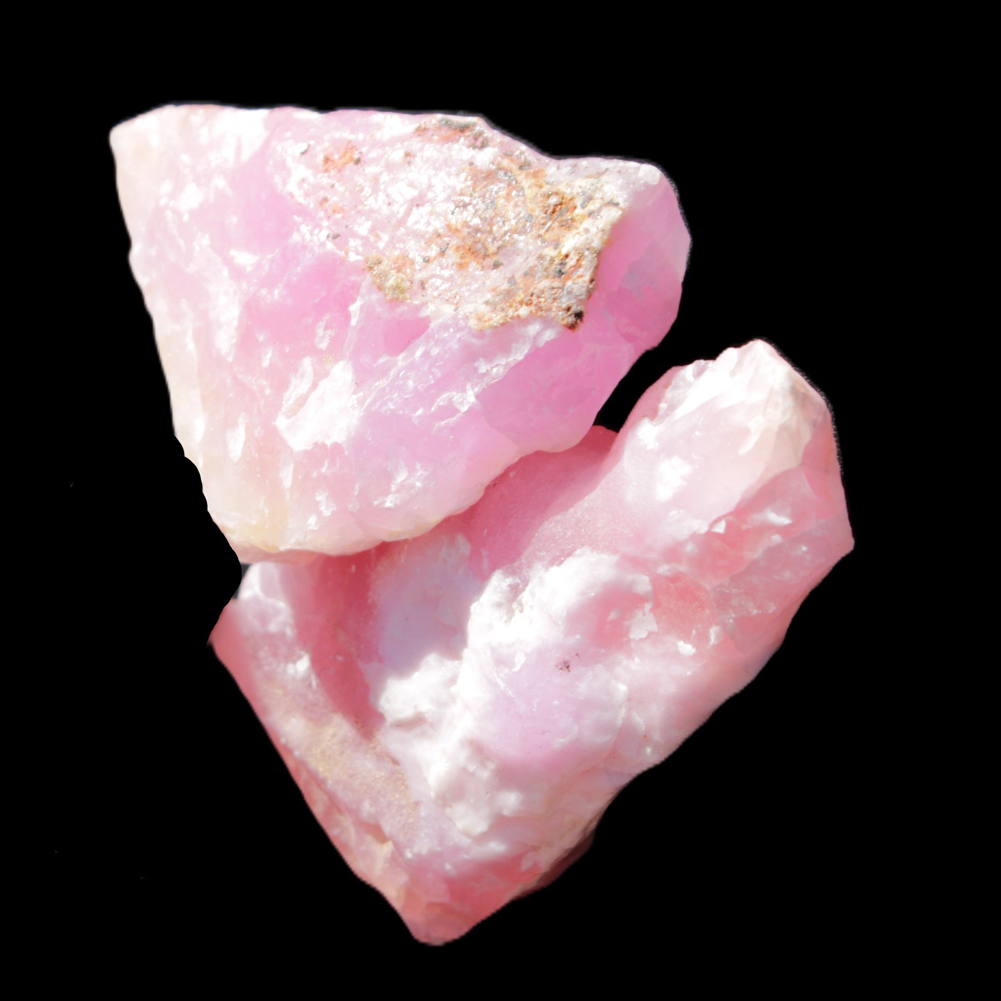Pink Aragonite two specimens 49*16*39  / 55*12*33mm  37.8/33.2g Rocks and Things Store