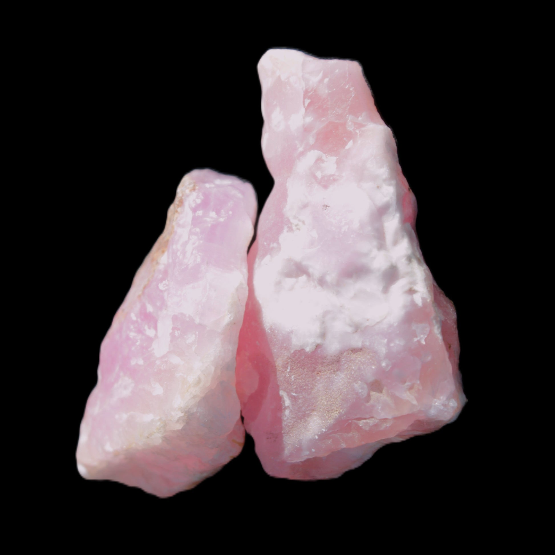 Pink Aragonite two specimens 49*16*39  / 55*12*33mm  37.8/33.2g Rocks and Things Store