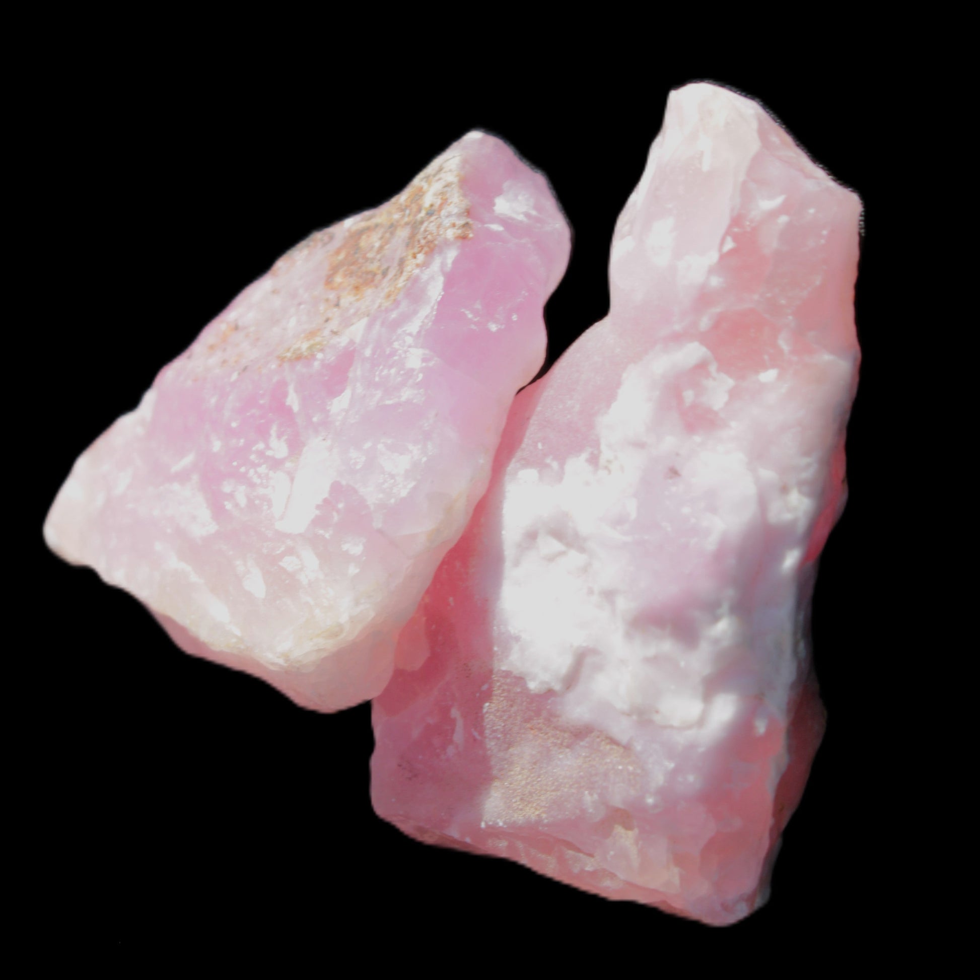 Pink Aragonite two specimens 49*16*39  / 55*12*33mm  37.8/33.2g Rocks and Things Store