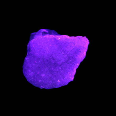 Pink Aragonite specimen from Pakistan 12-21g in UV light Rocks and Things Store