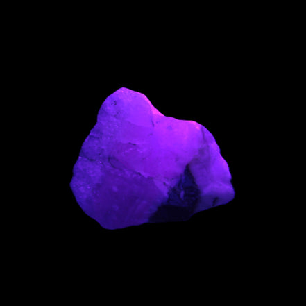 Pink Aragonite specimen from Pakistan 12-21g in UV light Rocks and Things Store