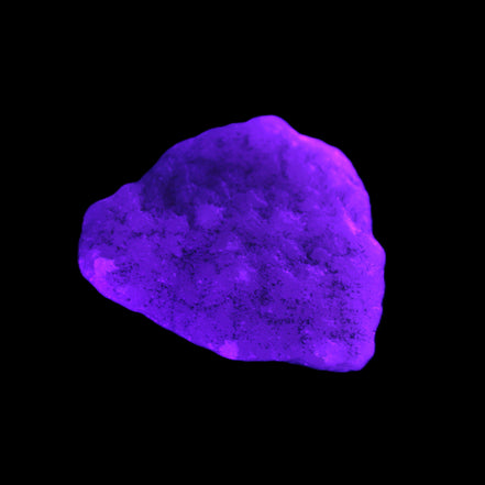 Pink Aragonite specimen 32*15*29mm 21.7g in UV light - Rocks and Things Store
