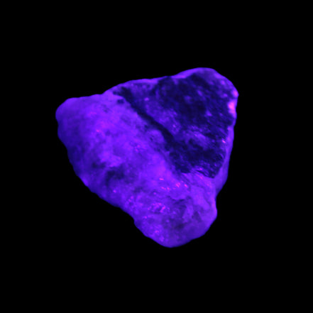 Pink Aragonite specimen 32*15*29mm 21.7g in UV light - Rocks and Things Store
