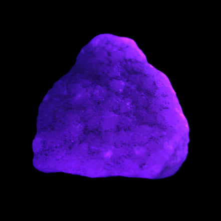 Pink Aragonite specimen 32*15*29mm 21.7g in UV light - Rocks and Things Store