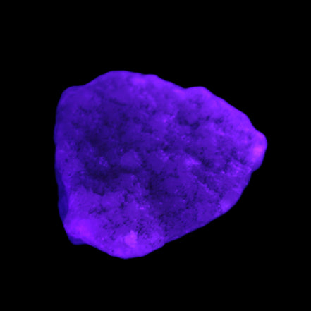Pink Aragonite specimen 32*15*29mm 21.7g in UV light - Rocks and Things Store