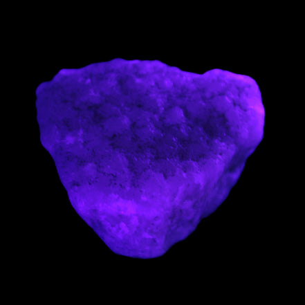 Pink Aragonite specimen 32*15*29mm 21.7g in UV light - Rocks and Things Store
