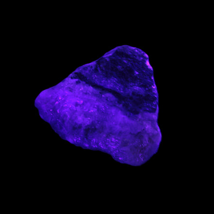 Pink Aragonite specimen 32*15*29mm 21.7g in UV light - Rocks and Things Store
