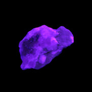 Pink Aragonite specimen from Pakistan 44*13*30mm 21.1g in UV light - Rocks and Things Store