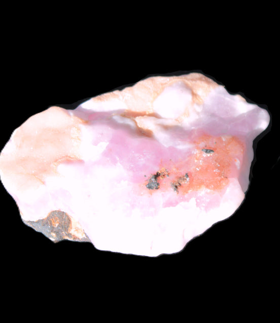 Pink Aragonite specimen from Pakistan 44*13*30mm 21.1g in bright sunlight - Rocks and Things Store