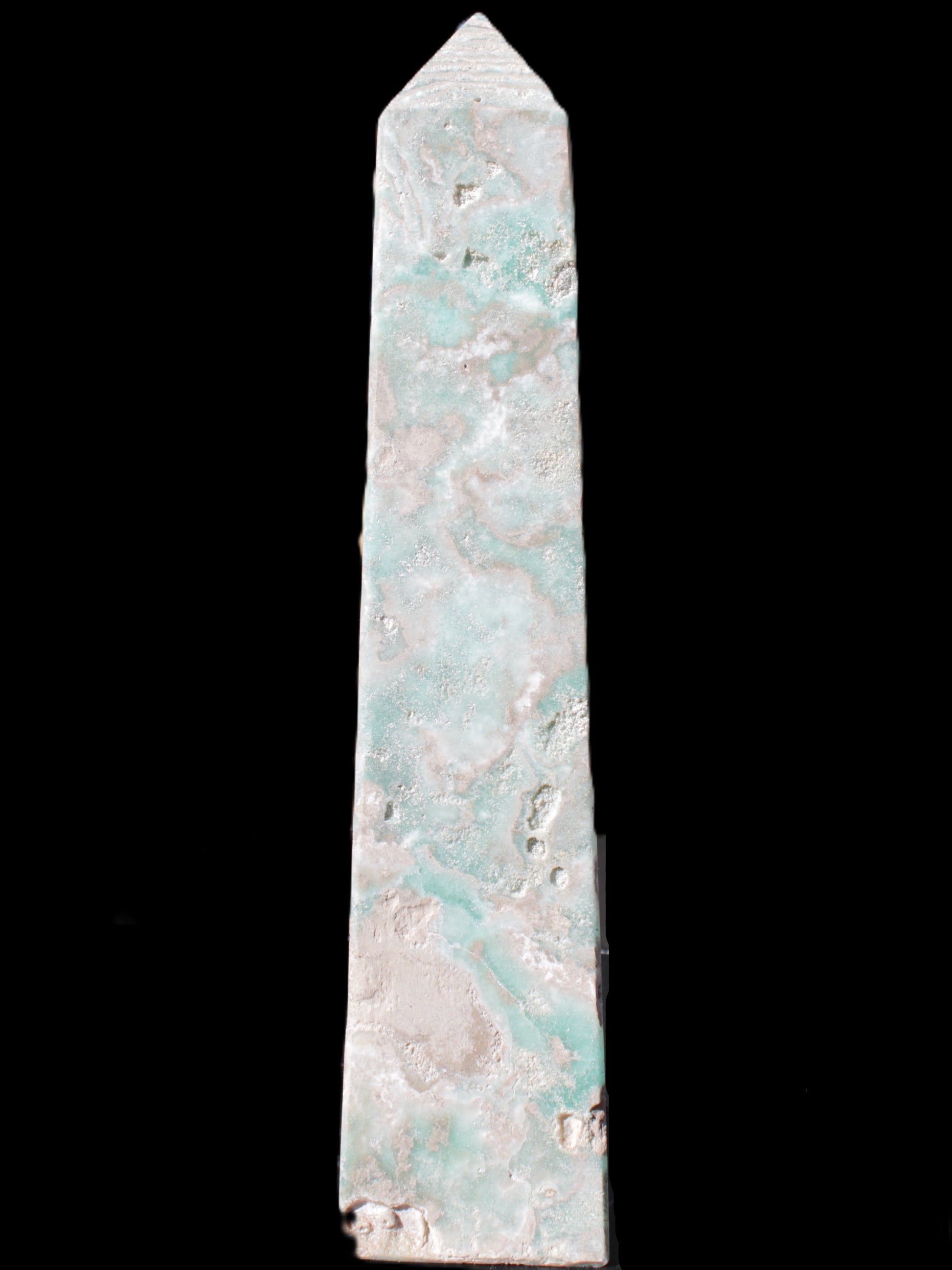 Caribbean Calcite obelisk 83*59*375mm 3089g Rocks and Things Store