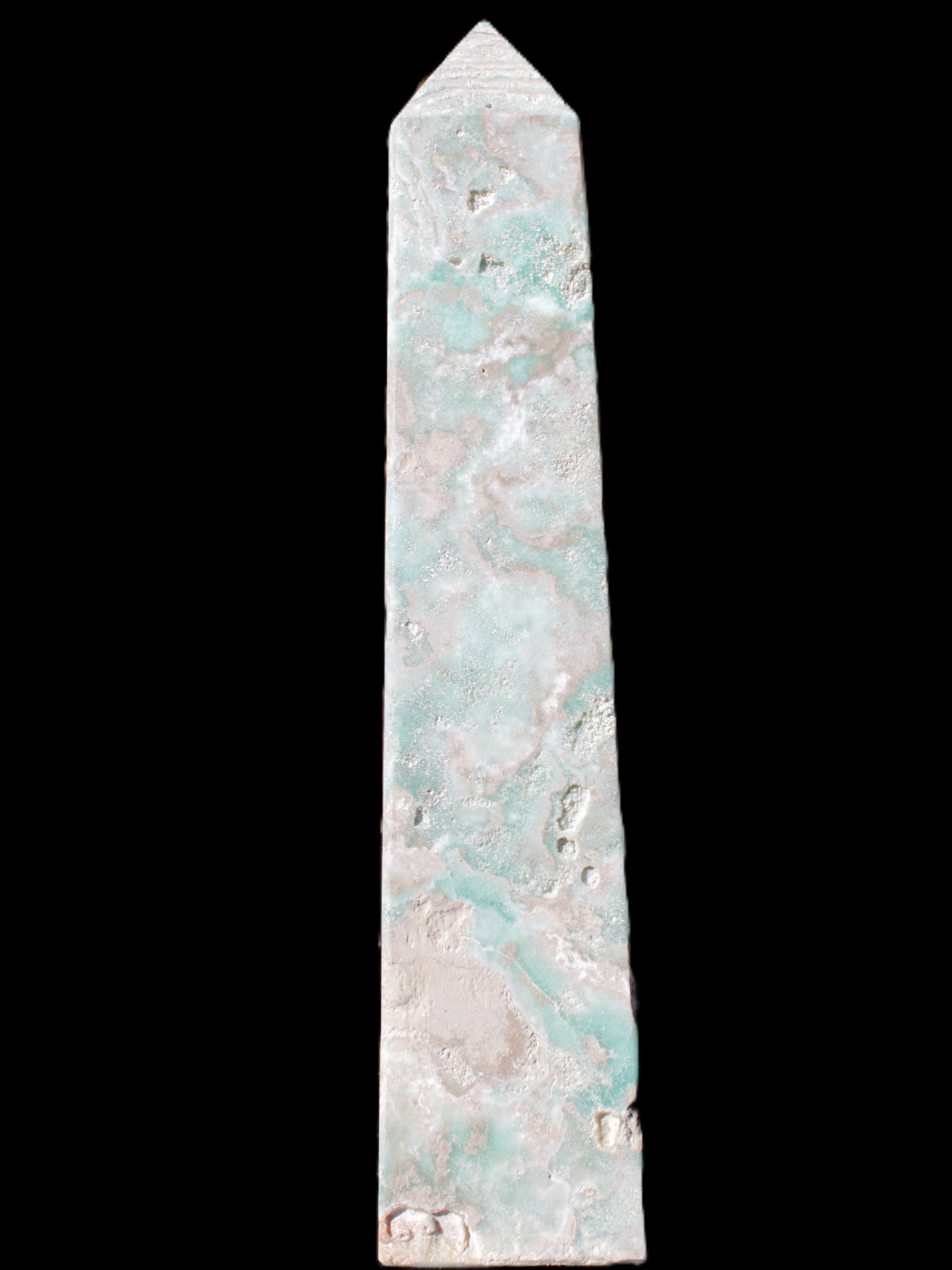 Caribbean Calcite obelisk 83*59*375mm 3089g Rocks and Things Store