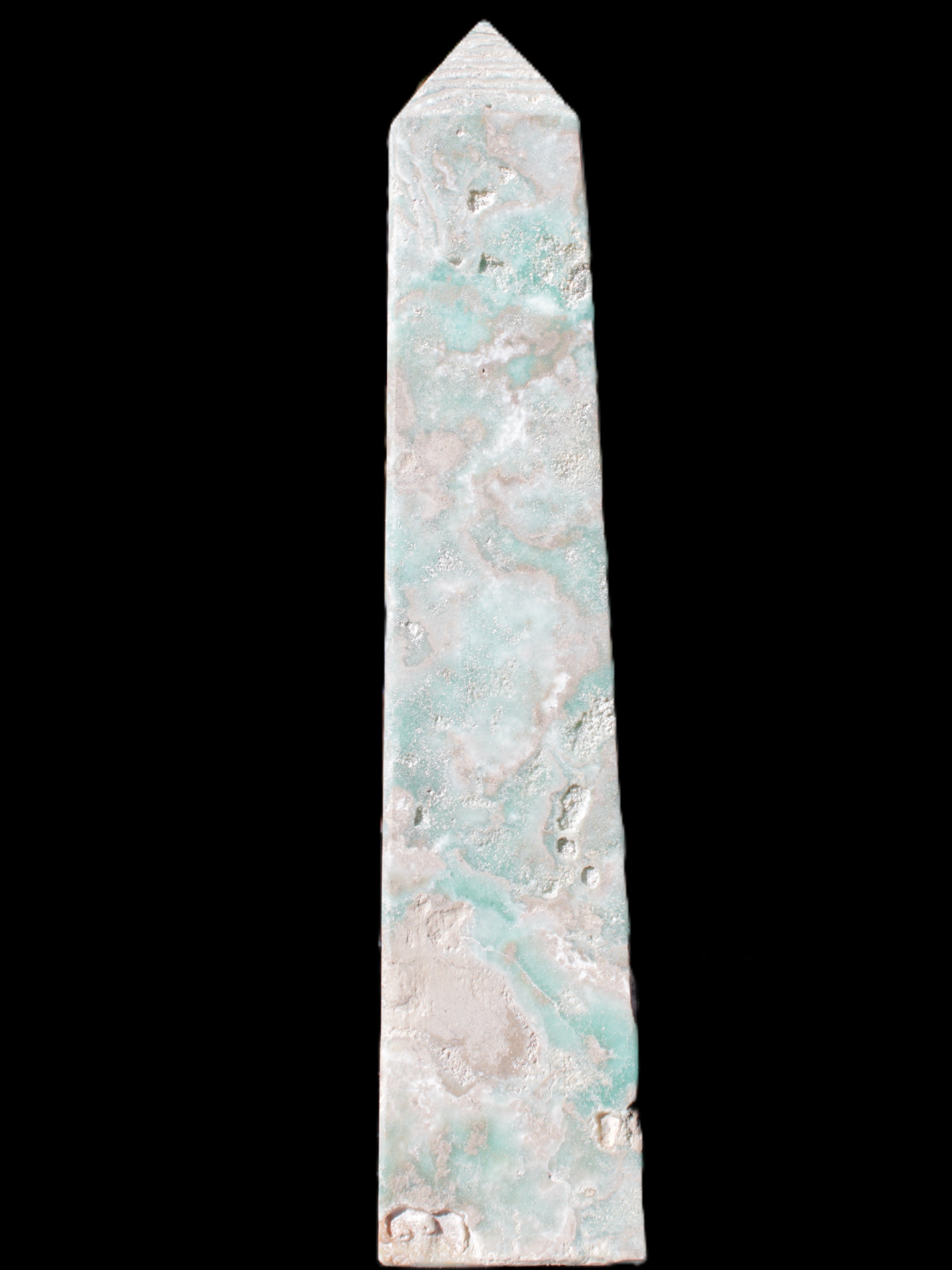 Caribbean Calcite obelisk 83*59*375mm 3089g Rocks and Things Store