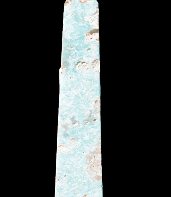 Caribbean Calcite obelisk 83*59*375mm 3089g Rocks and Things Store