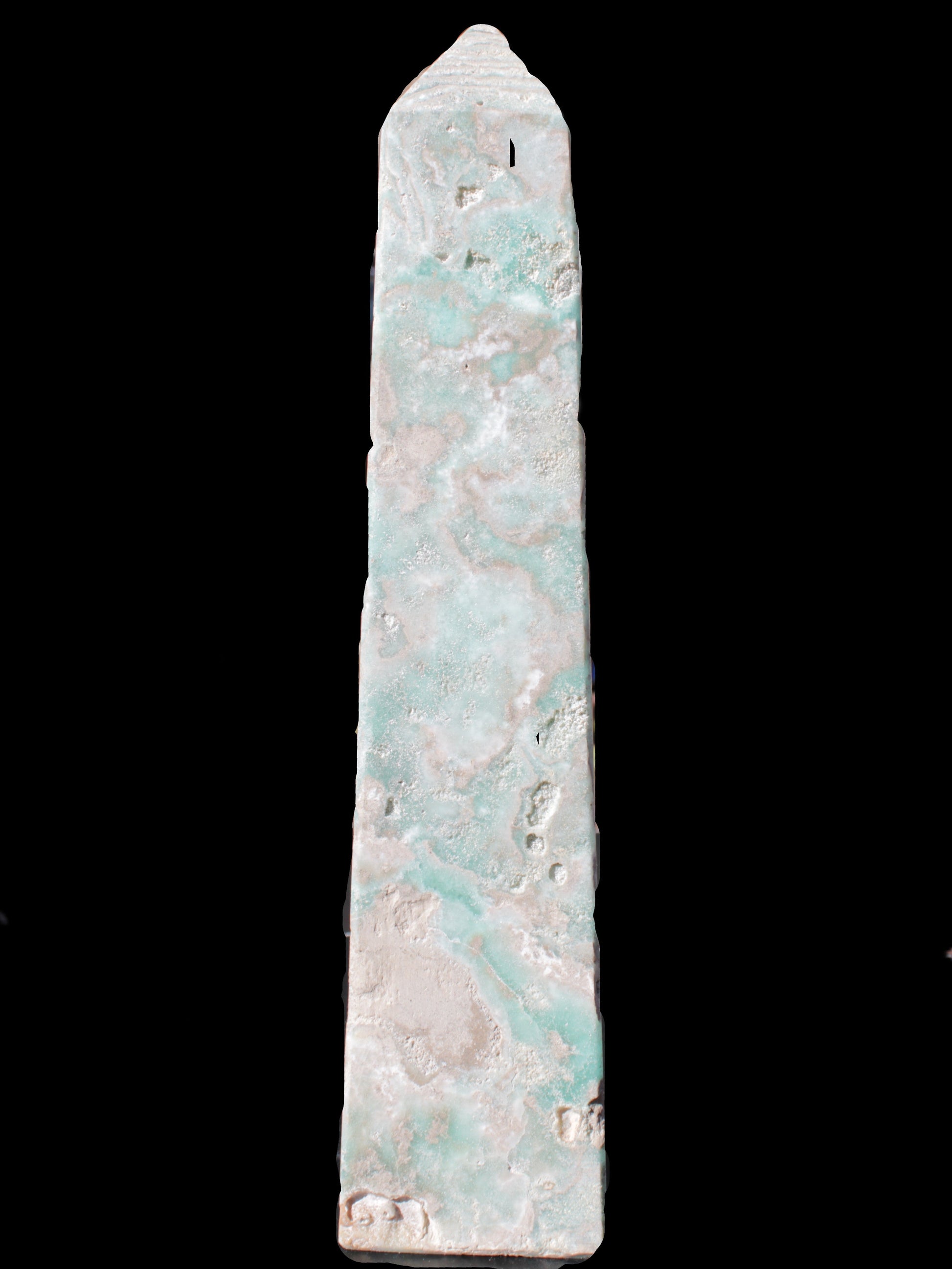 Caribbean Calcite obelisk 83*59*375mm 3089g Rocks and Things Store
