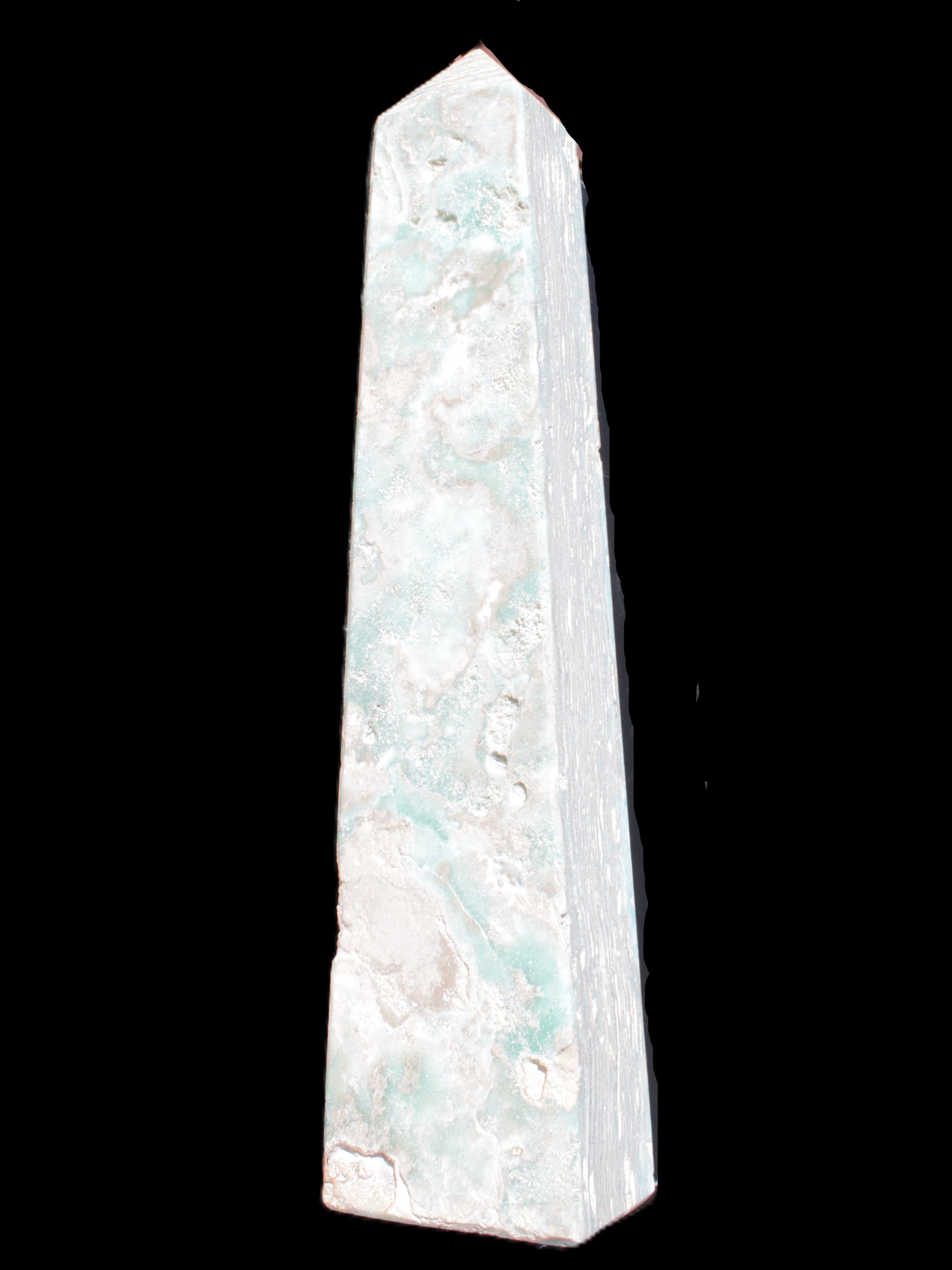 Caribbean Calcite obelisk 83*59*375mm 3089g Rocks and Things Store
