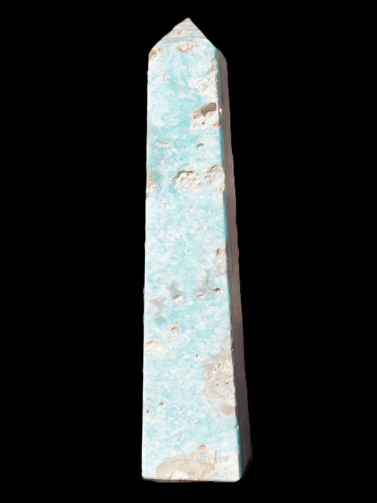 Caribbean Calcite obelisk 83*59*375mm 3089g Rocks and Things Store