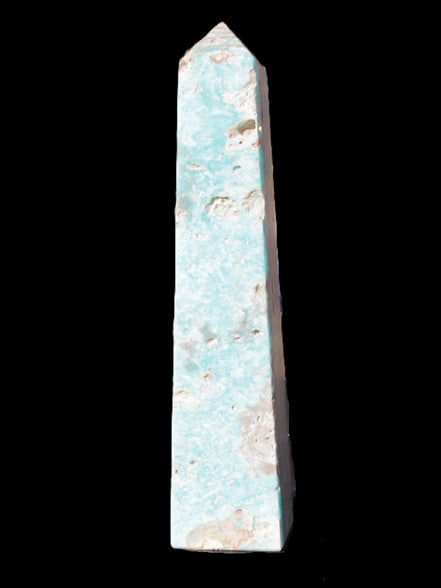 Caribbean Calcite obelisk 83*59*375mm 3089g Rocks and Things Store