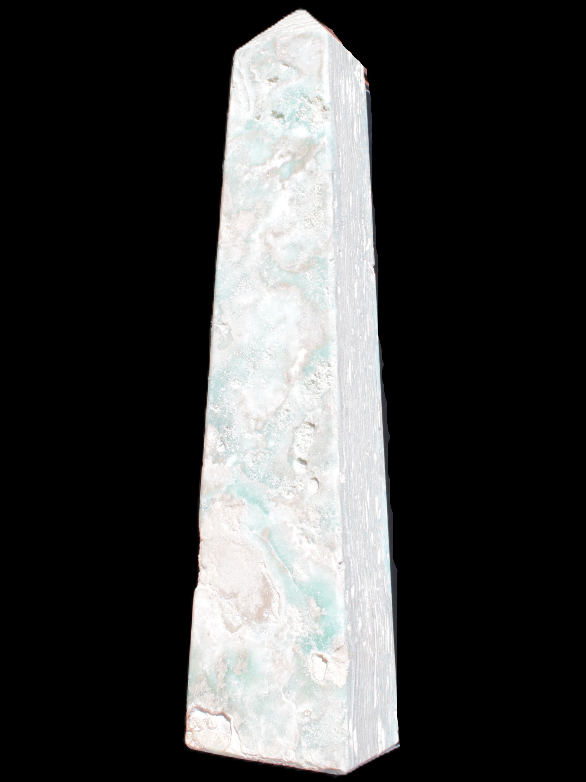 Caribbean Calcite obelisk 83*59*375mm 3089g Rocks and Things Store