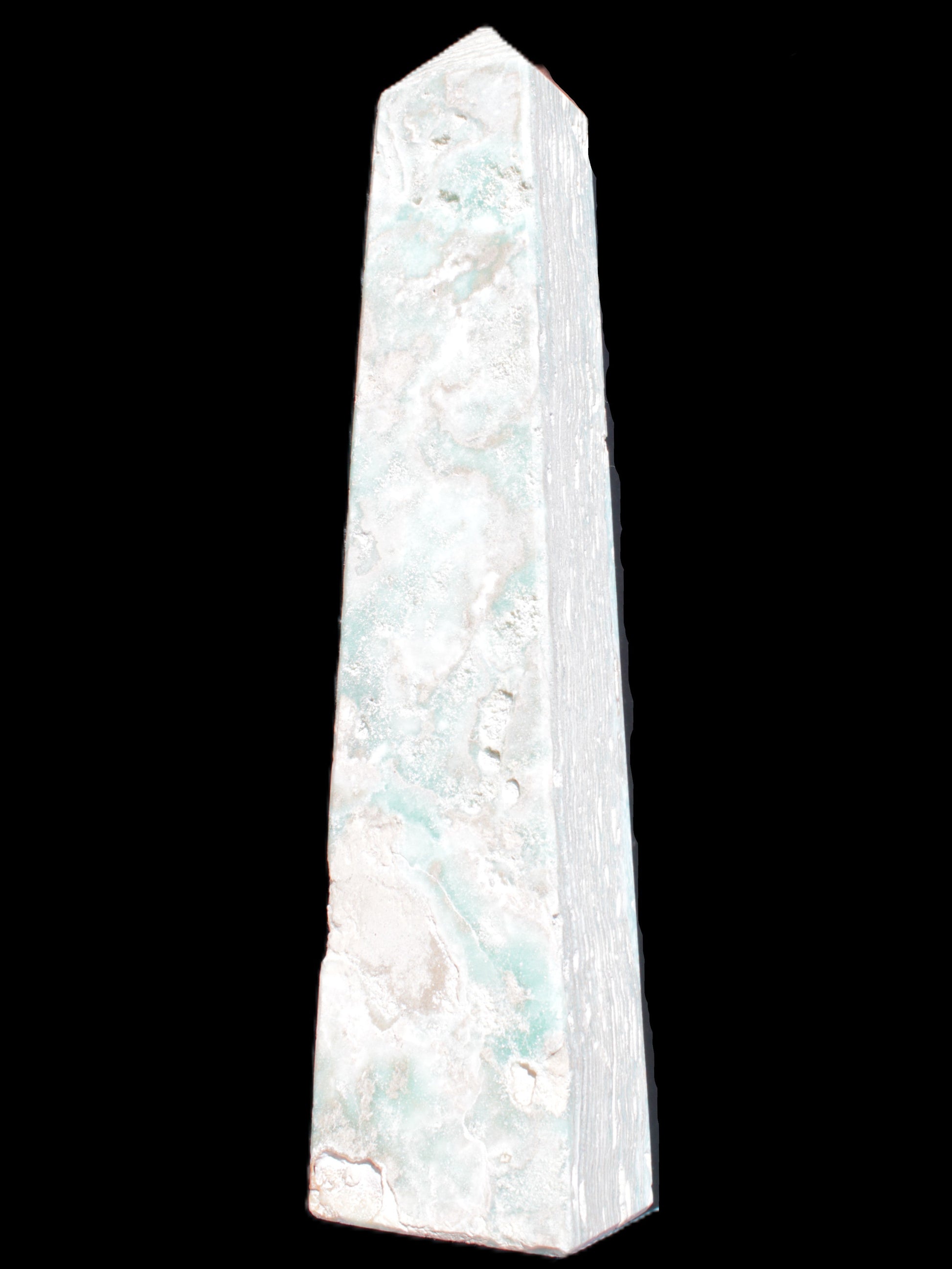 Caribbean Calcite obelisk 83*59*375mm 3089g Rocks and Things Store