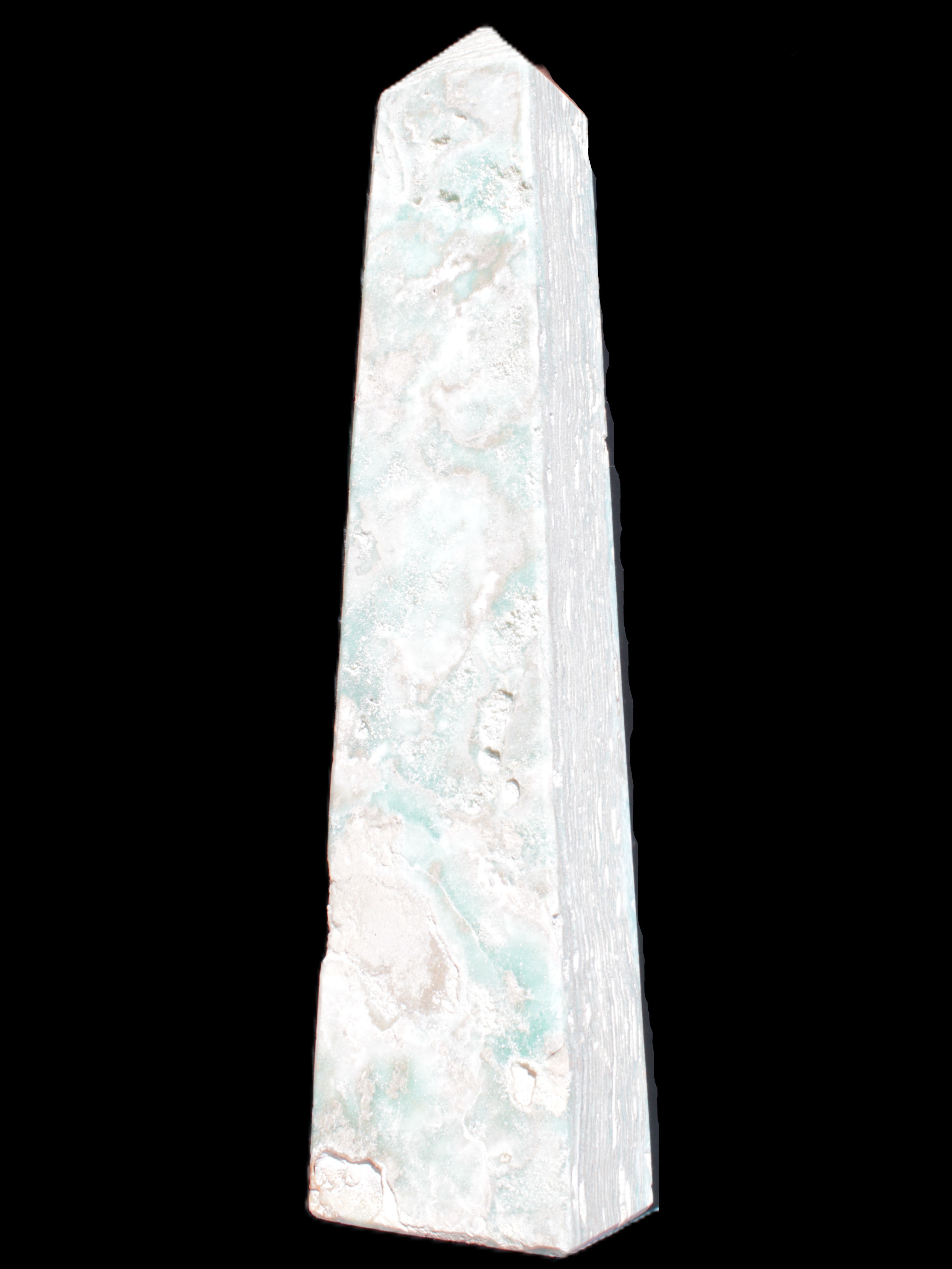 Caribbean Calcite obelisk 83*59*375mm 3089g Rocks and Things Store