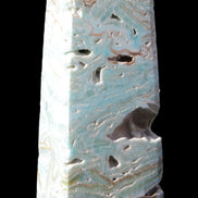Caribbean Calcite Blue Aragonite obelisk 44*31*112mm 270g Rocks and Things Store