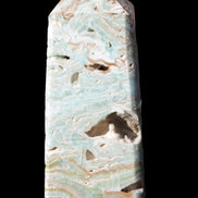 Caribbean Calcite Blue Aragonite obelisk 44*31*112mm 270g Rocks and Things Store