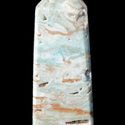 Caribbean Calcite Blue Aragonite obelisk 44*31*112mm 270g Rocks and Things Store