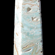 Caribbean Calcite Blue Aragonite obelisk 44*31*112mm 270g Rocks and Things Store