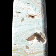 Caribbean Calcite Blue Aragonite obelisk 44*31*112mm 270g Rocks and Things Store