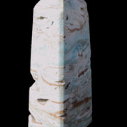 Caribbean Calcite Blue Aragonite obelisk 44*31*112mm 270g Rocks and Things Store