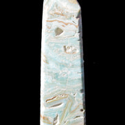 Caribbean Calcite Blue Aragonite obelisk 44*31*112mm 270g Rocks and Things Store