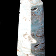Caribbean Calcite Blue Aragonite obelisk 44*31*112mm 270g Rocks and Things Store