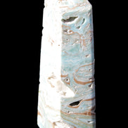 Caribbean Calcite Blue Aragonite obelisk 44*31*112mm 270g Rocks and Things Store