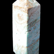 Caribbean Calcite Blue Aragonite obelisk 33*33*107mm 263g Rocks and Things Store