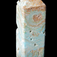 Caribbean Calcite Blue Aragonite obelisk 33*33*107mm 263g Rocks and Things Store