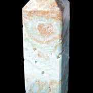Caribbean Calcite Blue Aragonite obelisk 33*33*107mm 263g Rocks and Things Store