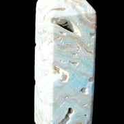 Caribbean Calcite Blue Aragonite obelisk 33*33*107mm 263g Rocks and Things Store