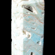 Caribbean Calcite Blue Aragonite obelisk 33*33*107mm 263g Rocks and Things Store